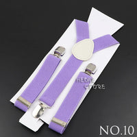 New Candy Color Adjustable Suspenders Elastic Leather Y-Back Braces Straps For Men Women Kids Pants Shirt Girl Skirt Accessories