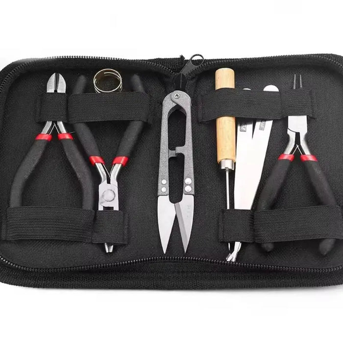 1set Of Tools For Making Jewelry Tool Sets Organizer Pliers Tweezers Fitting Bracelet Necklace Making Jewelry Jaking Kits