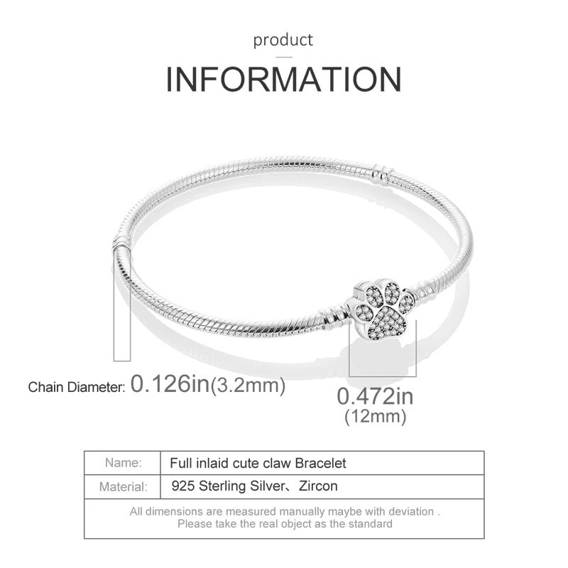 925 Silver Heart Snake Chain Bracelet For Women Infinite Knot Butterfly Infinity Clasp Femme Bracelet Bangles Luxury Jewelry