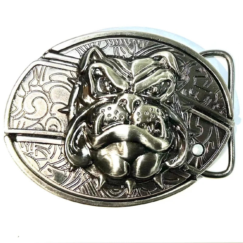 Alloy Belt Buckle Westen Cowboy Buckle Oval Zinc Alloy Metal Brand Design Buckle for Waist Belt Replacement Clothing Accessories