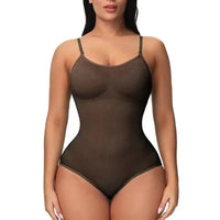 1 Piece Solid Seamless Shaping Shapewear Bodysuit, Tummy Control Butt Lifting Slimmer Body Shaper, Women's Underwear & Shapewear