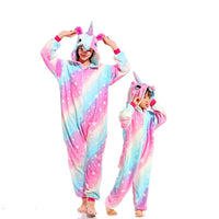 Kigurumi Unicorn Onesies Cartoon Pajamas For Adults Women Men Animal Pyjamas Homewear Halloween Christmas Cosplay Party Costume