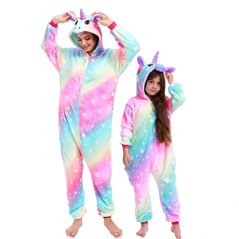 Kigurumi Unicorn Onesies Cartoon Pajamas For Adults Women Men Animal Pyjamas Homewear Halloween Christmas Cosplay Party Costume