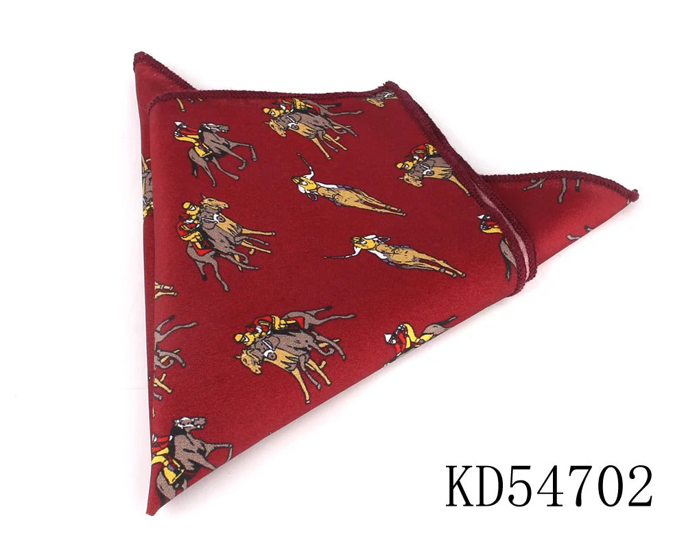 Animal Print Pocket Square For Men Women Floral Print Suits Kerchief Men's Handkerchiefs Soft Square Handkerchief Towels Scarves