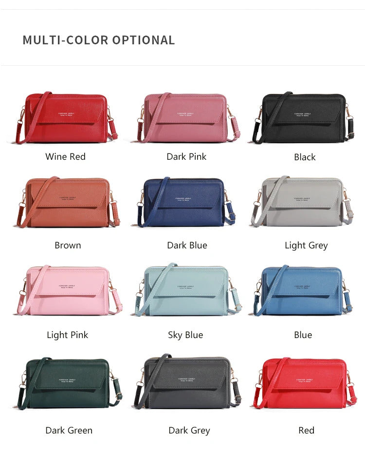 2023 New Crossbody Bag for Women Summer Small Market Simple One Shoulder Bag for Mobile Phone Double Layer Casual Small Body Bag