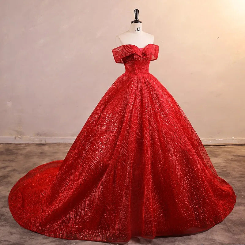 Sequin Party Dresses Luxury 15 Quinceanera Dresses 2024 Elegant Off Shoulder Ball Gown 15 year old Dress For Girls customized