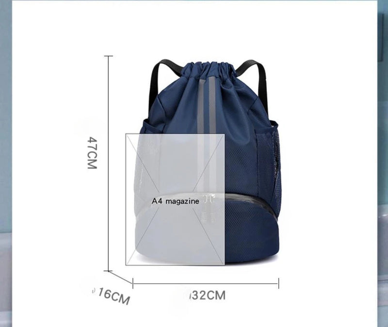 Sports Bag for Basketback Waterproof Fitness Bag Outdoor Basketball Bag Casual Gym Bag with Shoe Compartment