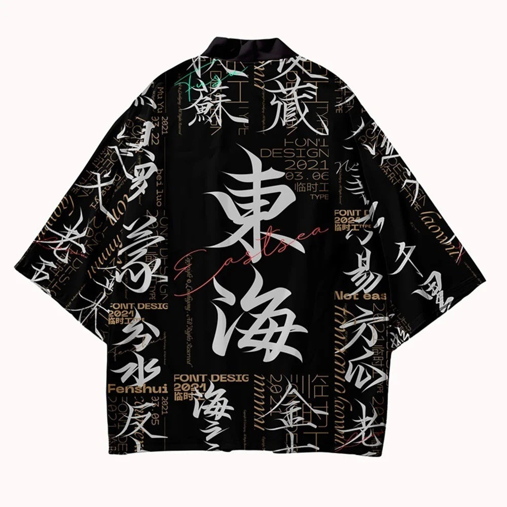 2024 New Women's kimono Cardigan Japanese Mensamurai Costume Anime Kimono Streetwear Male Yukata Harakuju Asian Japanese Clothes