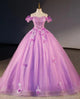 purple floor length