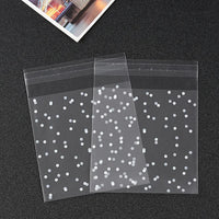 100Pcs/lot Transparent Dot Bags Small Ziplock Jewelry Packaging Bags Fresh-keeping Dustproof Reclosable Candy Cookie Storage DIY