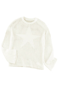 Black Seeing Stars Oversized Sweater