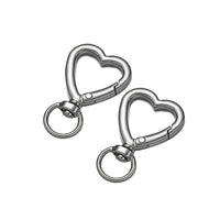 5pcs Metal Heart Lobster Claw Clasps Swivel Lanyards Trigger Snap Hooks Strap for Jewelry Making DIY Bags Keychain Key Rings