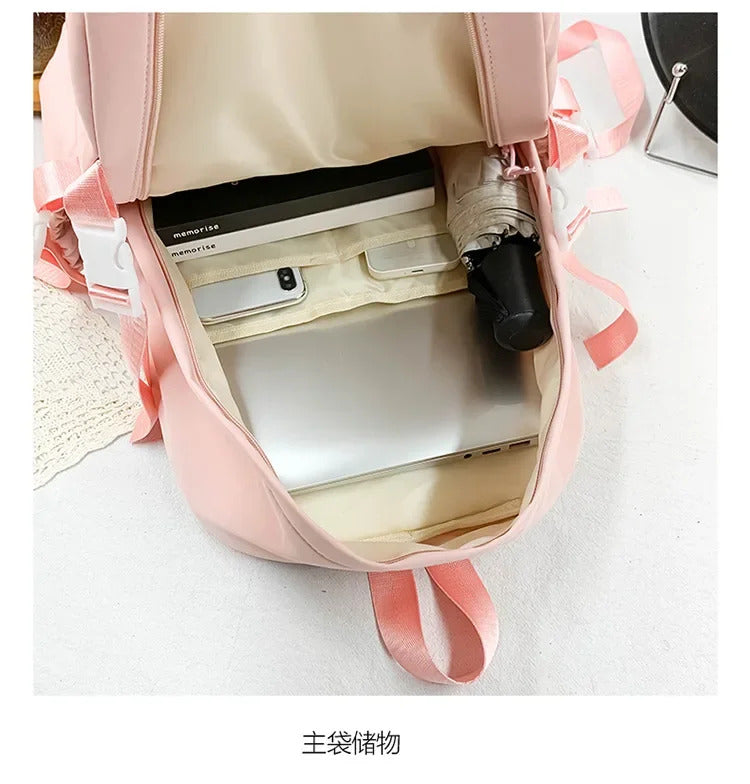 Japanese Kawaii Itabag Women New 2024 Transparent Backpack Women Large Capacity Ita Backpack School Bags For College Student JK