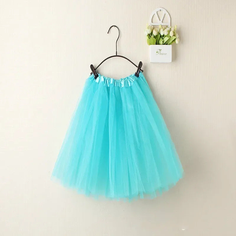 Women Summer Vintage Tulle Skirt Adult Fancy Ballet Dancewear Party Costume Ball Gown Mini Skirt