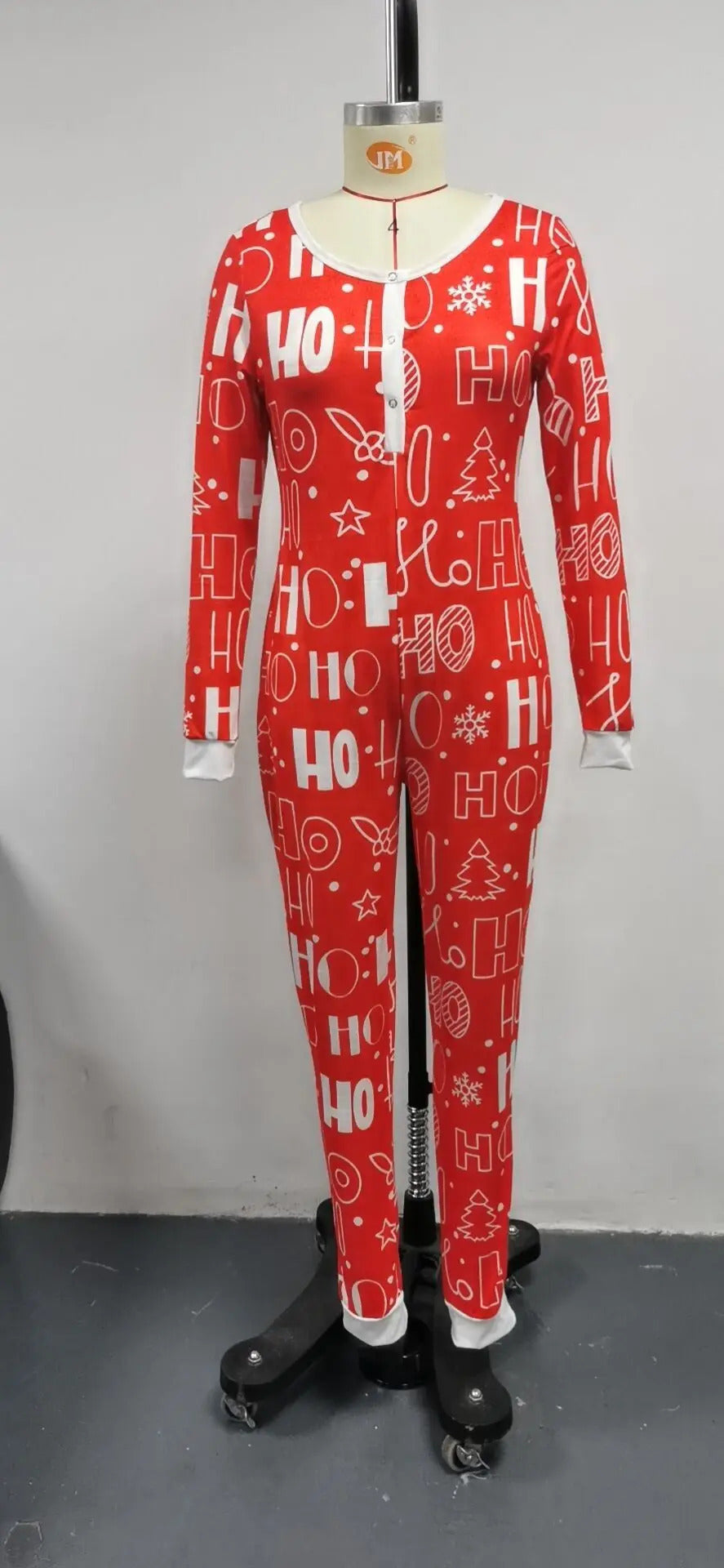 Christmas Women Household Pajama Sets Romper Sleeping Jumpsuit Long Sleeve Cotton Xmas Sleep Wear Home Wear