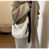 Nylon Hobos Crossbody Bags Solid Casual Zipper Women's Bags 2024 Fashion High Capacity Solid Color Single Shoulder Totes Bag