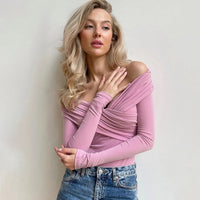 Autumn Black Bodysuits Women Sexy Backless Solid Corset Slim Fashion Crossed Bodysuits Long Sleeves Casual Lady Knitted Rompers