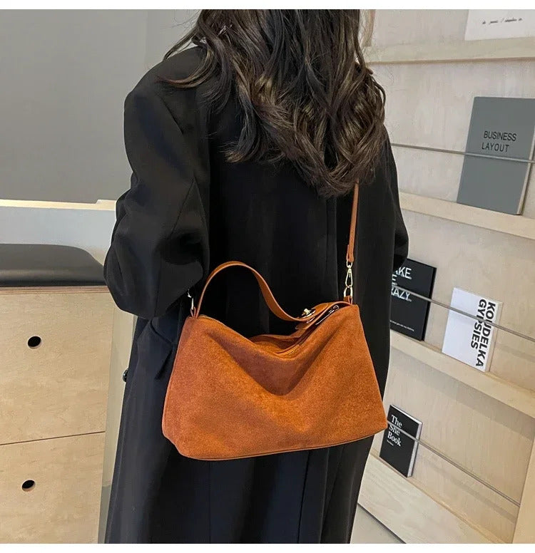 Zipper Solid Color High Capacity PU Shoulder Bags 2024 Hot Sale Bags for Women Simple Fashion Tote Bolsas Femininas