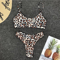 Colors 2024 Sexy Leopard Bikini Women Swimwear Female Swimsuit Two-pieces Bikini set Brazilian Bather Bathing Suit Swim