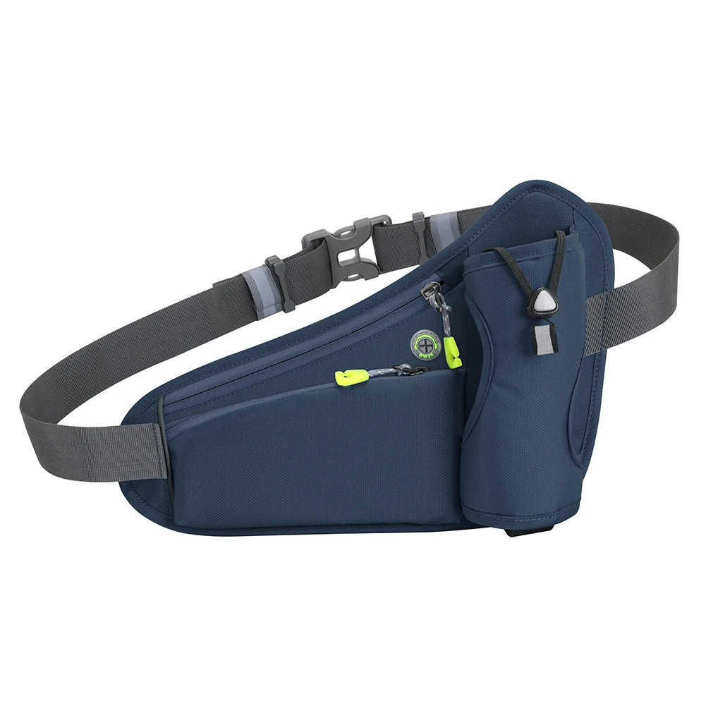 Running Waist Bags Water Bottle Holder Hydration Belt Bag Men Women Sports Fanny Pack Gym Running Cell Phone Jogging Cycling Bag