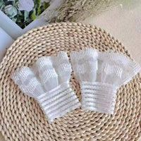 1Pair Detachable Fake Sleeves Spring Autumn Wild Sweater Decorative Sleeves Lace Ruffles Elbow Sleeve Cuff Universal Fake Cuff