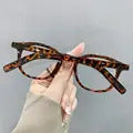 Y2K Retro Oval Frame Glasses Women Female  Sweet Cool Eyewear Trend Reading Computer Anti Blue Light Eyeglasses