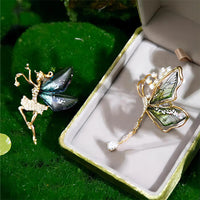 Trendy Faery Elf Butterfly Dragonfly Acrylic Brooches For Women Girls Multicolour Plastic Insect Birthday Party Daily Jewelry