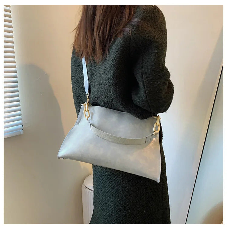 2024 New Design Handbags Women Shoulder Bag Soft Synthetic Leather Crossbody Large Capacity Fashion Female Underarm Bags