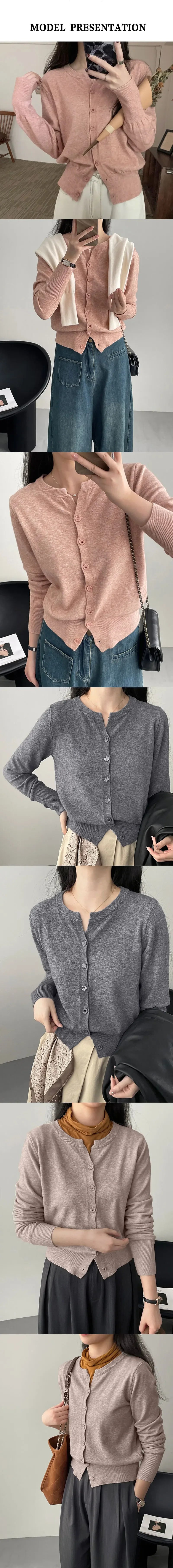 Fashion Women's Thin Fleece Knit Loose Short Cashmere Sweater Round Neck Warm Korean  Casual Female Sweater Top Cloting