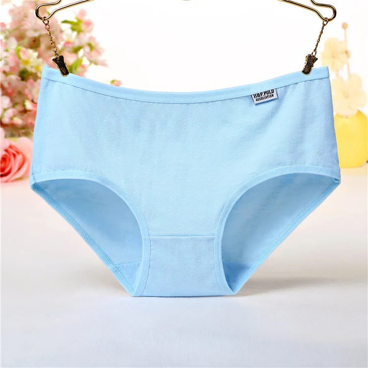 7Pcs For Woman Cotton Underpants Sexy Soft Breathable Briefs Female Panties Girls Cute Solid Color Underwear Women Panties Hot