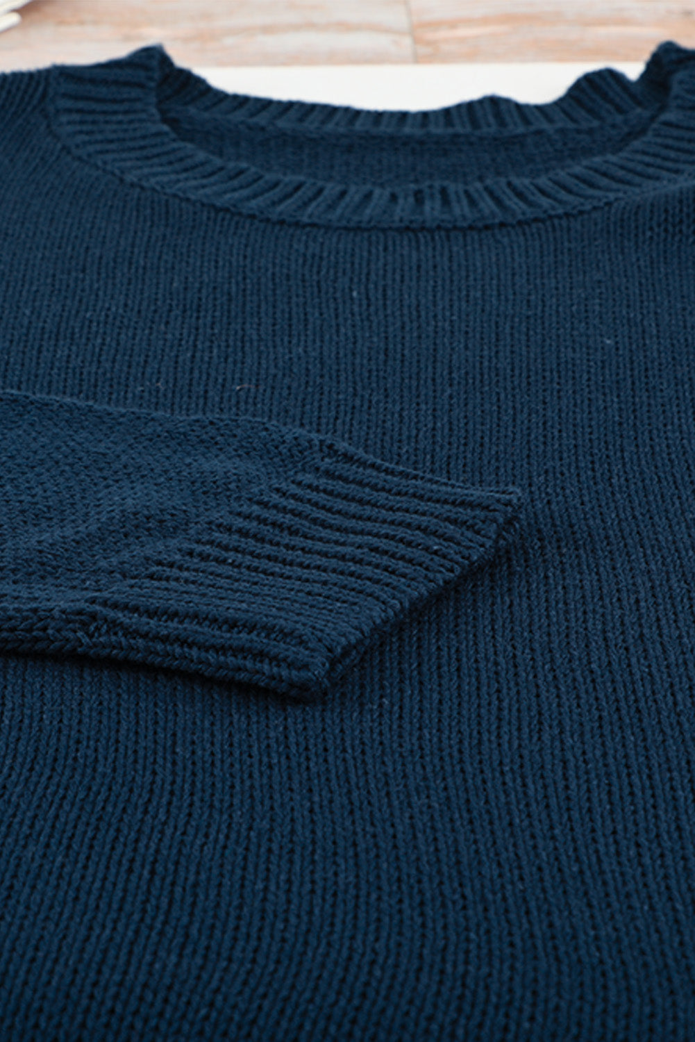 Navy Cozy Long Sleeves Turtleneck Sweater