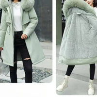 Plus Size Women's Winter Jacket Hoodie Padded Jacket Casual Windbreaker Office Lady's Matching New In Coats & Jackets Outerwear