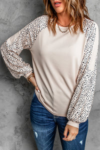 Blank Apparel - Leopard Print Pullover Top