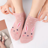 1-5Pairs Cotton Short Sock Cartoon 3D Cat Puppy Dog Animal Socks Harajuku Kawaii Women Girls Anklet Socks Breathable Casual Sox