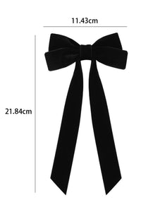 Black Velvet Bowknot Frenchy Girl Fashion Hair Clip