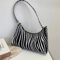 Summer New Shoulder Bags for Women High Quality Zebra Underarm Handbags PU Leather Leopard Armpit Purse Bag