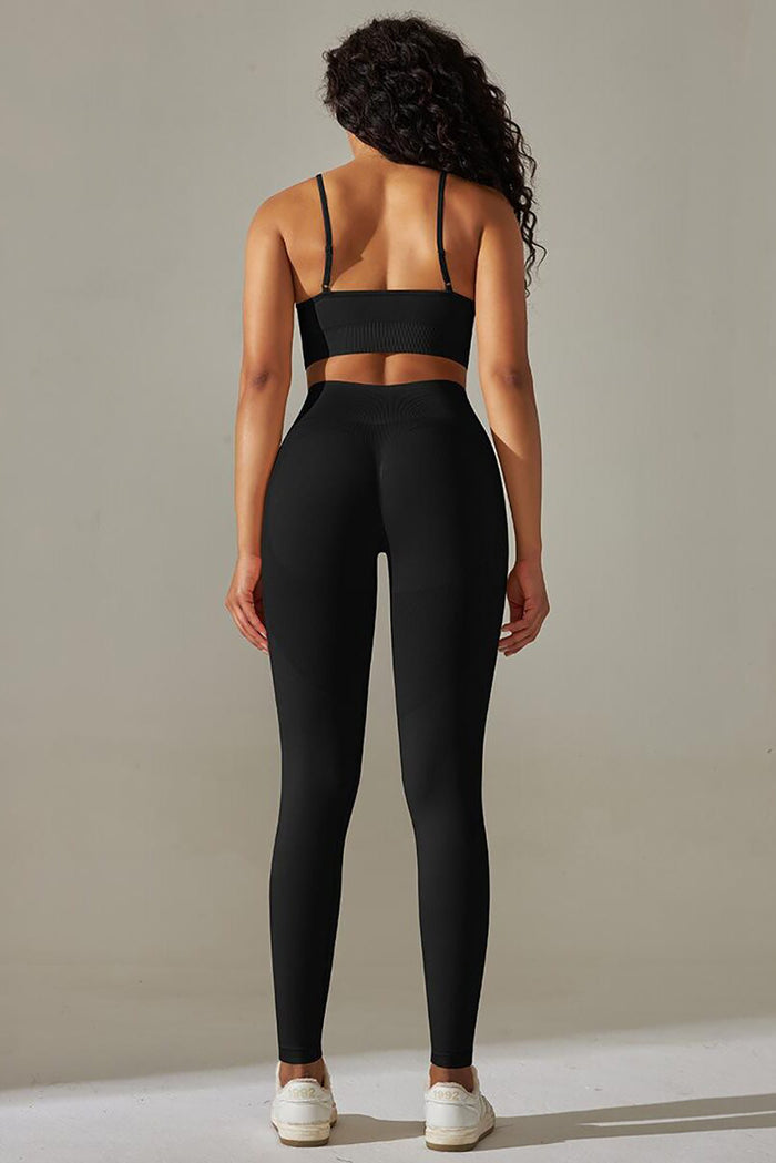 Black High Waist Butt Lifting Active Leggings