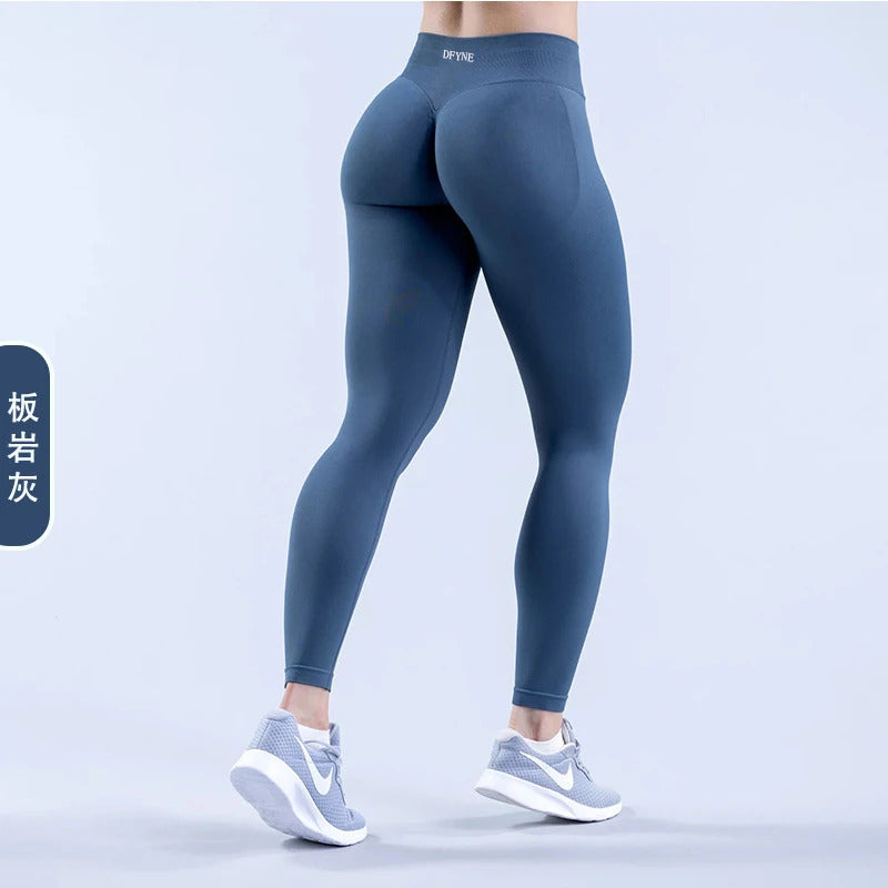 dfyne impact shorts leggings set gym mujer sports women fit pant