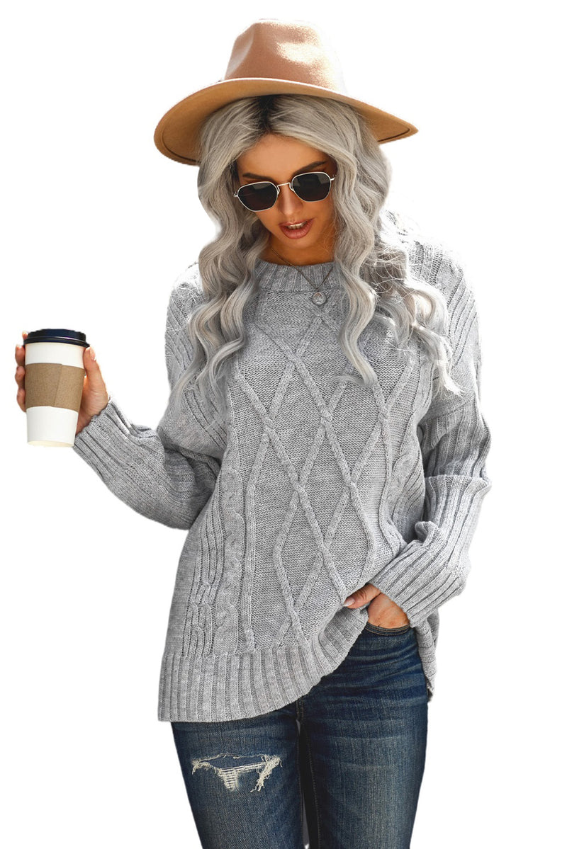 Wine Oversize Thick Pullover Sweater