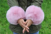 Imitation Raccoon Fox Hair Fluffy Hand Rings Fluffy Wrist Guards Women's Cuffs Imitation Rabbit Fur Bracelets Cuffs Wrist Covers