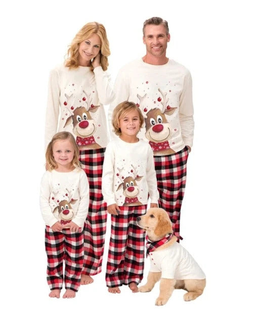 2024 Family Christmas Matching Pajamas Set Xmas Adult Kids Mother And Daughter Father Son Sleepwear Baby Family Look Outfits