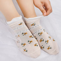 1-5Pairs Cotton Short Sock Cartoon 3D Cat Puppy Dog Animal Socks Harajuku Kawaii Women Girls Anklet Socks Breathable Casual Sox