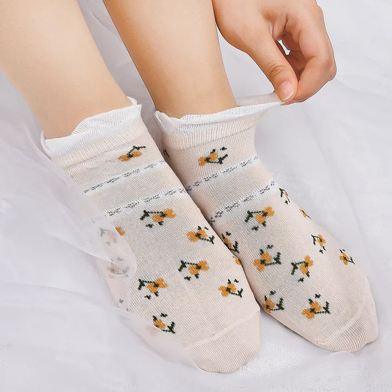 1-5Pairs Cotton Short Sock Cartoon 3D Cat Puppy Dog Animal Socks Harajuku Kawaii Women Girls Anklet Socks Breathable Casual Sox