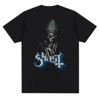 New Ghost Rock Band Graphic Print T Shirt Men Women Fashion Casual Rock Streetwear Short Sleeve Plus Size T Shirt Unisex