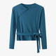 Blue Ribbing Top