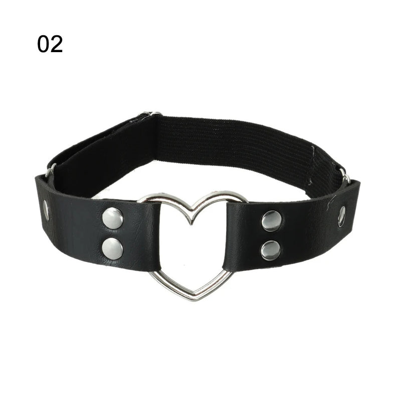 Heart/Wings/Bowknot Fashion Garter Belt Women PU Leather Lace Elastic Leg Ring Leg Garter Straps Thigh Harness Gothic Accessory