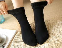 5Pair New Women Winter Thicken Warm Short Socks Thermal Cashmere Wool Socks Nylon Snow Velvet Boots Home Floor Calcetines Mujer