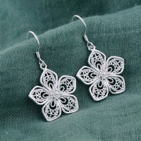 Original 925 Sterling Silver New Earrings Hearts For Women Exquisite Student Girlfriend Jewelry Accessories Wedding Fashion Gift