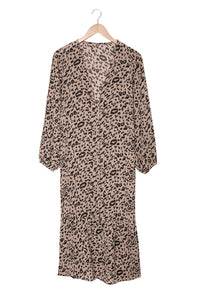 Leopard Print Duster Kimono