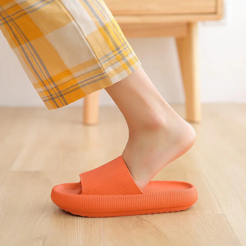 Women Thick Platform Cloud Slippers Indoor Home Eva Soft Sole Pillow Slides Sandals Woman 2023 Summer Non Slip Beach Flip Flops